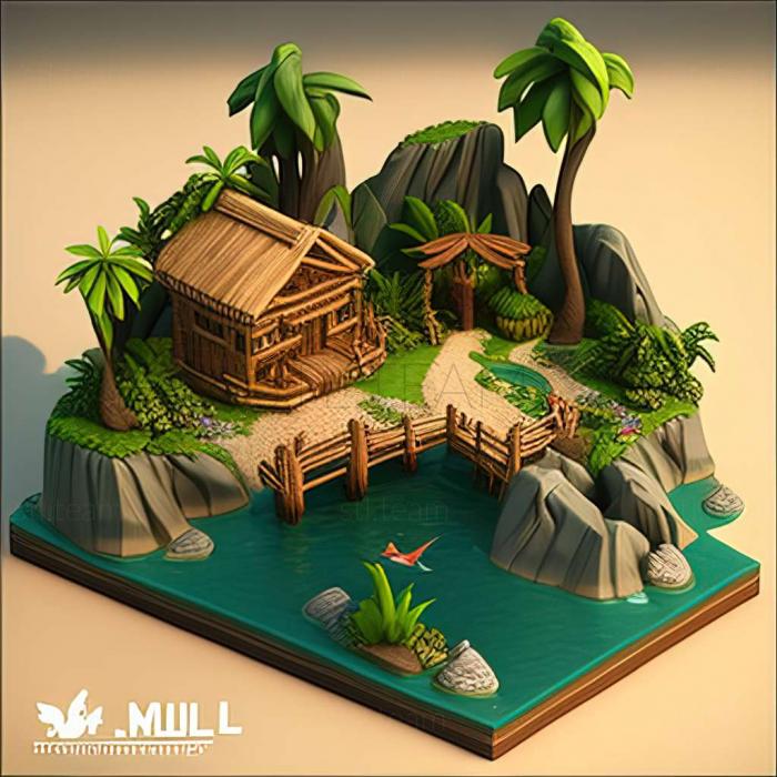 3D модель Игра The Sims 4 Жизнь на острове (STL)